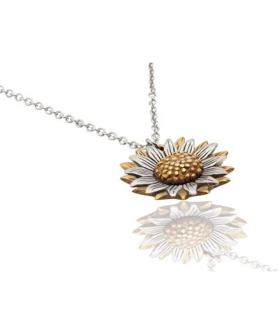 Sunflower Necklace, Face Mask Chains Lanyard and Brooch with Inspirational Greeting Card 2-Tone $14.82 Necklaces