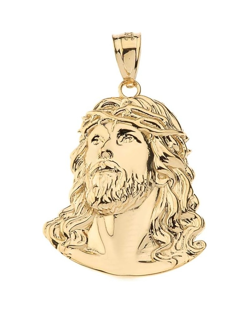 Religious Jewelry Jesus Head Face Charm Necklace Pendant, 0.92 10k Yellow-Gold $80.85 Pendants