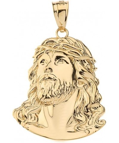 Religious Jewelry Jesus Head Face Charm Necklace Pendant, 0.92 10k Yellow-Gold $80.85 Pendants