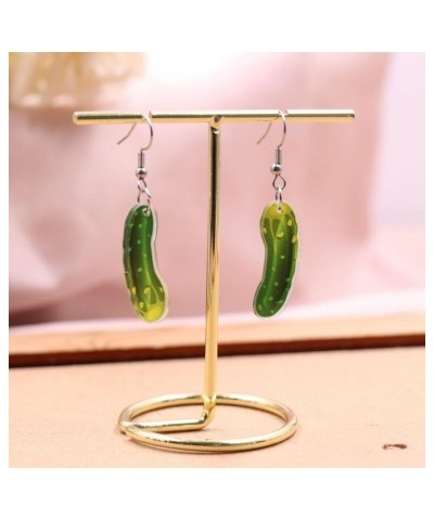 Unique Pickle Earrings Acrylic Cucumber Earrings Funny Pickle Gherkin Dangle Earrings Summer Jewelry for Pickle Lovers Gifts ...