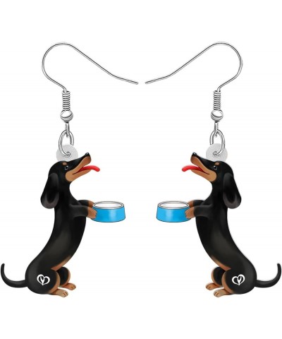 Acrylic Lovely Dachshund Dog Dangle Drop Earrings Jewelry for Women Girls Cute Puppy Pets Hook Earrings Gifts for Dog Lovers ...