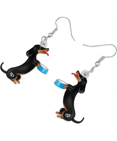 Acrylic Lovely Dachshund Dog Dangle Drop Earrings Jewelry for Women Girls Cute Puppy Pets Hook Earrings Gifts for Dog Lovers ...