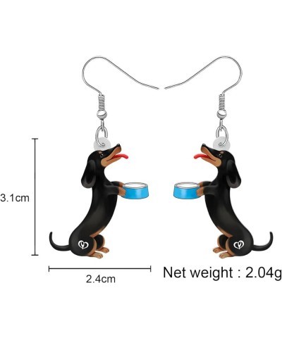 Acrylic Lovely Dachshund Dog Dangle Drop Earrings Jewelry for Women Girls Cute Puppy Pets Hook Earrings Gifts for Dog Lovers ...