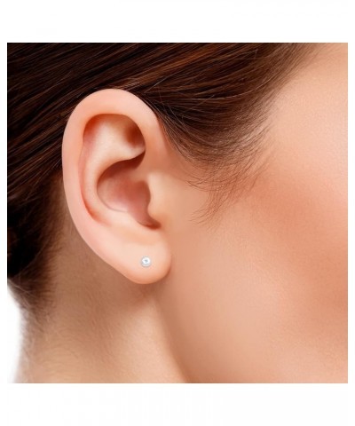 4mm - 8mm Ball Stud Earrings Avalible in 10K Yellow Gold, White Gold and Rose Gold White Gold 5mm $15.99 Earrings