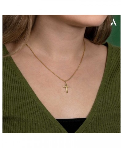 Allure Unisex 9ct Yellow Gold Cross Pendant Large Cylindrical Cross $40.49 Pendants