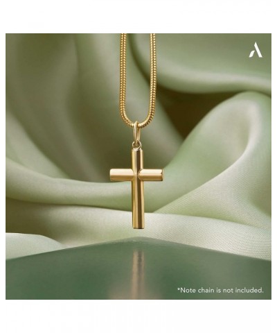 Allure Unisex 9ct Yellow Gold Cross Pendant Large Cylindrical Cross $40.49 Pendants