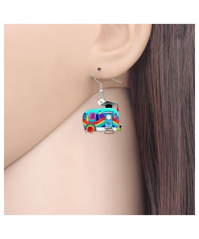 Cute Acrylic Teacher Earrings Back to School Dangle Fun Math Art Teacher Jewelry for Women Girls Kids Bulk Camper $7.97 Earrings