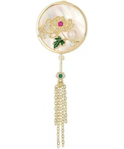 Chinese Style Retro Flower Tassel Brooches, Exquisite Elegant Plum Blossom Brooch Pins Fashion Banquet Jewelry Gifts for Wome...