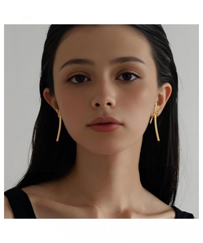 Gold Earrings Gold Knot Dangle Earring for Women Fashion Studs Statement Jewelry Birthday Gifts for Her Knot-Gold-2 $10.25 Ea...