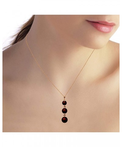 14K Yellow, White, Rose Gold Natural Garnet Drop Pendant Necklace Rose Gold 20.0 Inches $102.22 Necklaces