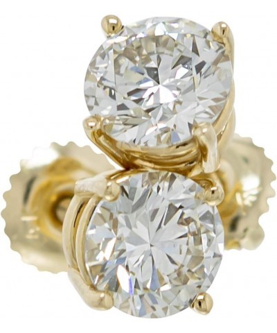 14k Yellow Gold Lab Grown Diamond Stud Earrings IGI Certified (I-J Color, VS2-SI1 Clarity) 2.0 carats $762.45 Earrings