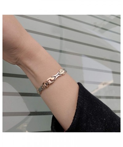 Fashion Shiny medical alert bracelet with Free Engraving Stainless steel Medical id bracelet for Women Black 8.5 Inches $17.1...