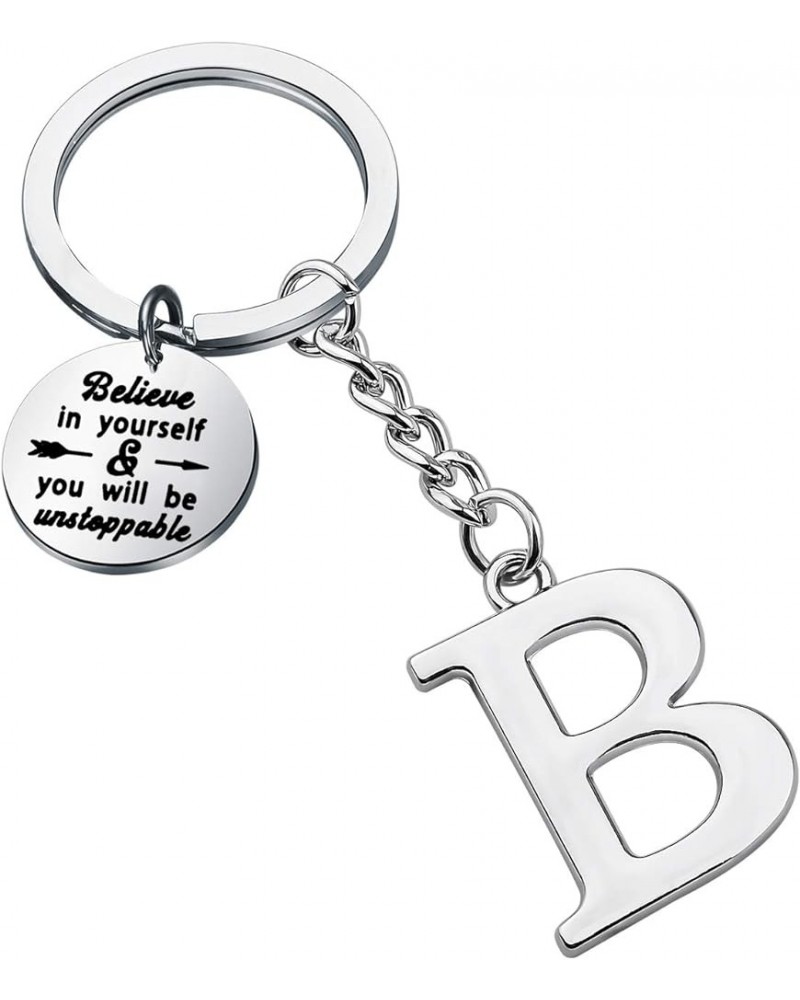 Initial Keychain Alphabet Initial Letter Key Ring Pendant Inspiration Gifts Initial B $10.02 Pendants