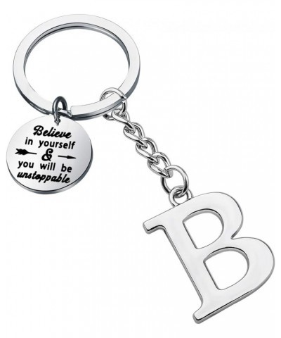 Initial Keychain Alphabet Initial Letter Key Ring Pendant Inspiration Gifts Initial B $10.02 Pendants