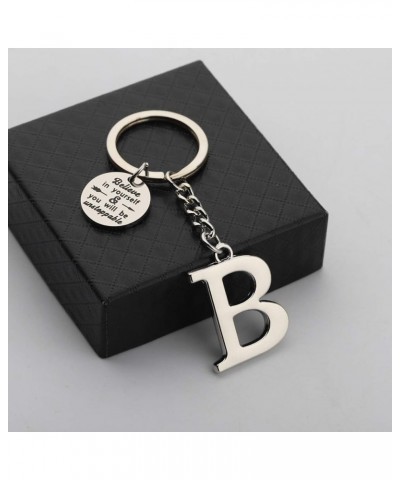 Initial Keychain Alphabet Initial Letter Key Ring Pendant Inspiration Gifts Initial B $10.02 Pendants