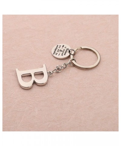 Initial Keychain Alphabet Initial Letter Key Ring Pendant Inspiration Gifts Initial B $10.02 Pendants