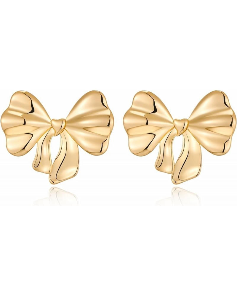 Gold Bow Earrings for Women Bow Stud Earrings Cute Dangle Drop Earrings Trendy Jewelry Gifts for Women… gold $7.27 Earrings