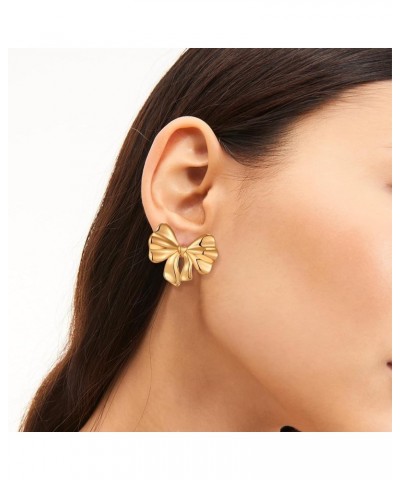 Gold Bow Earrings for Women Bow Stud Earrings Cute Dangle Drop Earrings Trendy Jewelry Gifts for Women… gold $7.27 Earrings