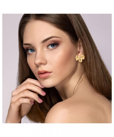 Gold Bow Earrings for Women Bow Stud Earrings Cute Dangle Drop Earrings Trendy Jewelry Gifts for Women… gold $7.27 Earrings