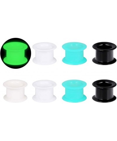 Silicone Ear Gauges Flesh Tunnels Plugs Stretchers Expander Double Flared Flesh Tunnels Ear Piercing Jewelry Soft Or Thick 12...