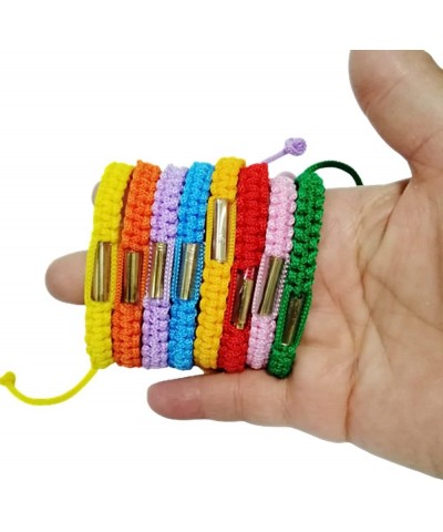 8 Pcs. Handmade Thai Buddhist Amulet Takrud Agjustable Rope Cord Macrame Wristband Charm Bracelets For Men Women Lucky Gift F...