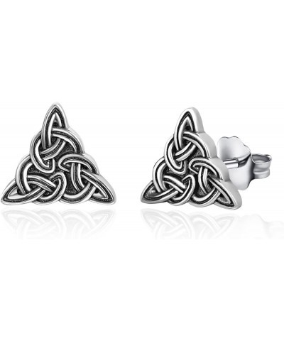 Celtic Knot Earrings Cross Earrings for Women Viking Earrings Men Sterling Silver Hypoallergenic Small Stud Earrings for Men ...