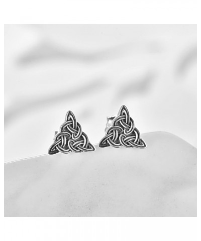 Celtic Knot Earrings Cross Earrings for Women Viking Earrings Men Sterling Silver Hypoallergenic Small Stud Earrings for Men ...