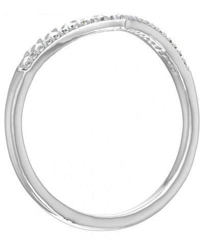 0.05 Carat Diamond Wedding Anniversary Ring in 925 Sterling Silver Sterling Silver $32.99 Rings