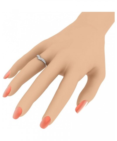 0.05 Carat Diamond Wedding Anniversary Ring in 925 Sterling Silver Sterling Silver $32.99 Rings