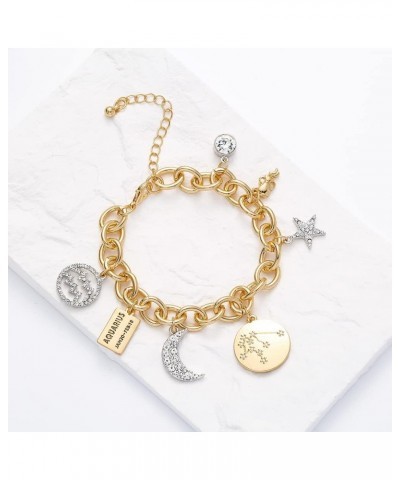 Personalization Collection Gold Plated Zodiac Constellation Symbol | Name Plate | Moon | Constellation | Star | Stone Charms ...