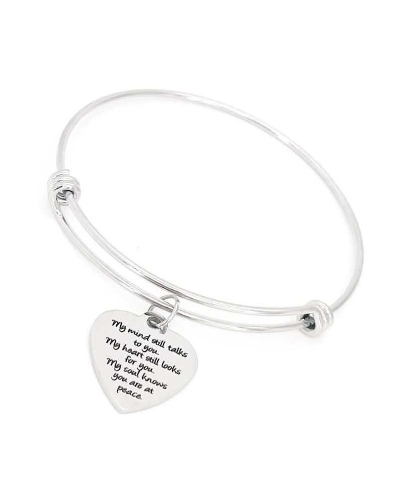 My Mind Still Talks To You Charm Bracelet, Remembering Her, Remembering Him, Sympathy Gift, Gift For Her, Loss Of Loved One $...