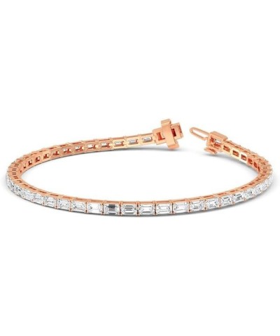 1-20 Carat (ctw) White Gold Emerald Cut LAB GROWN Diamond Bracelets (Color E-F Clarity VS2-SI1) Rose Gold 15.0 carats $1.00 B...