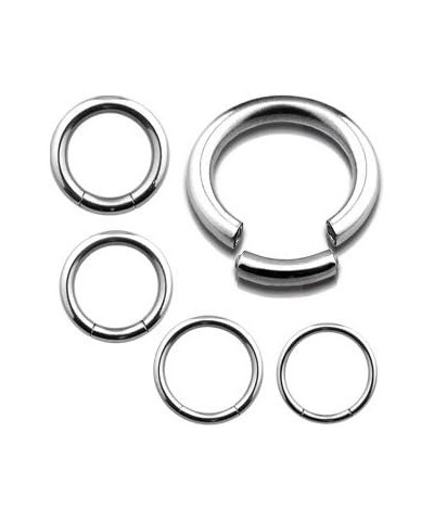 Seamless 316L Surgical Steel Segment Ring 14GA - 5/16" 8mm $8.83 Body Jewelry