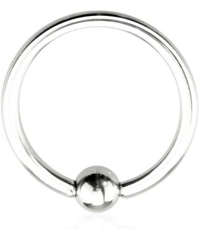 Basic Captive Bead Rings from 20g to 00g 316L Surgical Steel T: 0G, L: 1/2", B: 10mm $9.34 Body Jewelry