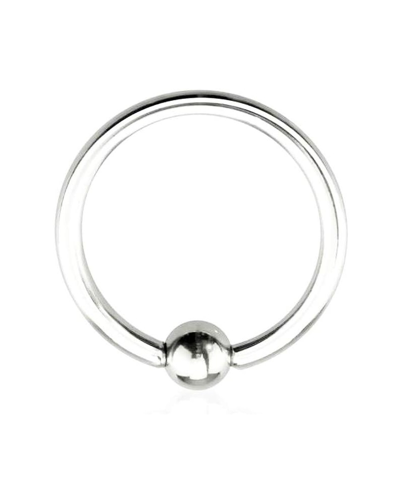 Basic Captive Bead Rings from 20g to 00g 316L Surgical Steel T: 0G, L: 1/2", B: 10mm $9.34 Body Jewelry