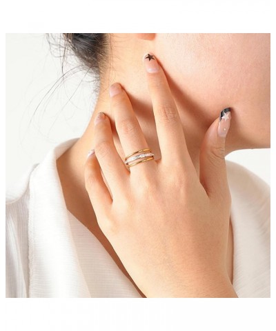 Gold Rings For Women Non Tarnish,1mm 14K Gold Filled Rings,Must Haves Women's Gifts,Size 5 to 10 1PC/2PCS/3PCS 2PCS $9.27 Rings