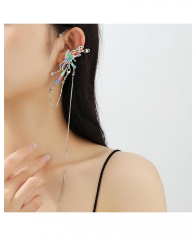 Colorful Enamel Tassel Elf Ear Cuffs for Women Girls $6.62 Earrings