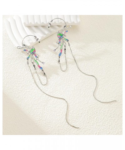 Colorful Enamel Tassel Elf Ear Cuffs for Women Girls $6.62 Earrings