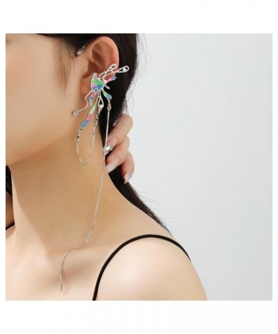 Colorful Enamel Tassel Elf Ear Cuffs for Women Girls $6.62 Earrings