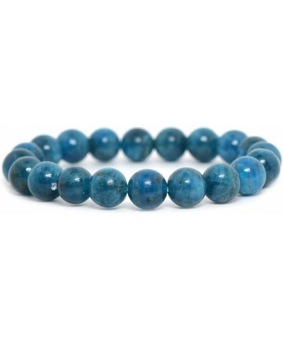 Gem Semi Precious Gemstone 10mm Round Beads Stretch Bracelet 7 Inch Unisex Apatite $8.99 Bracelets