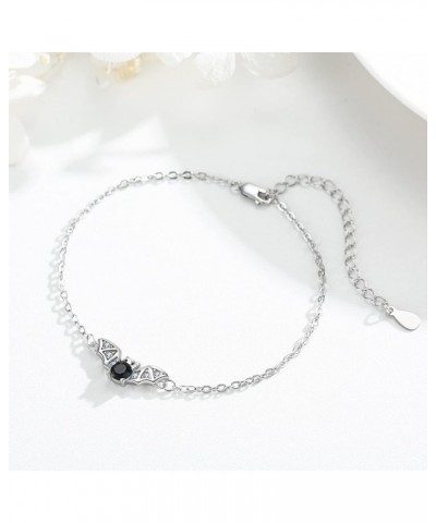 Bracelet for Women Girls 925 Sterling Silver Cute Animal Jewelry Brithday Gift for Animal Lover Bat $14.85 Bracelets