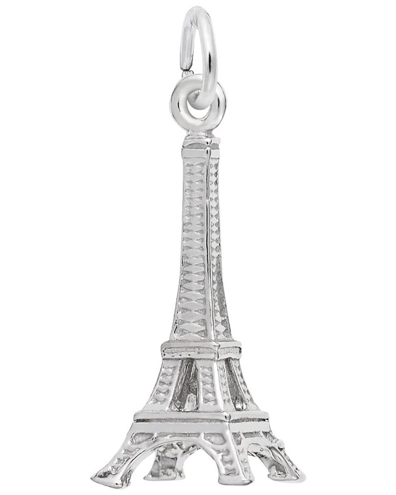 Eiffel Tower Charm, Charms for Bracelets and Necklaces White Gold $21.84 Bracelets