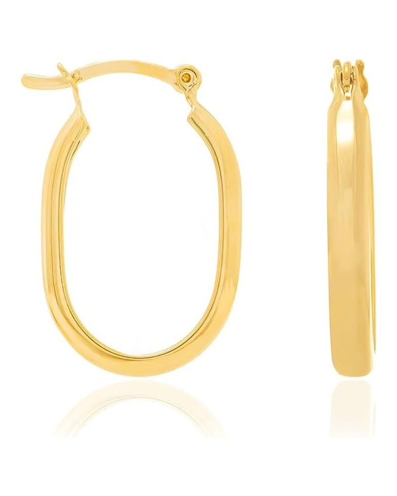 18K Gold Plated Hoop Earrings, Lightweight Hypoallergenic Fancy Earring Set $13.44 Earrings