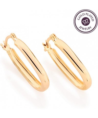 18K Gold Plated Hoop Earrings, Lightweight Hypoallergenic Fancy Earring Set $13.44 Earrings