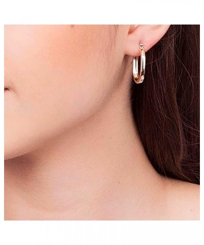 18K Gold Plated Hoop Earrings, Lightweight Hypoallergenic Fancy Earring Set $13.44 Earrings