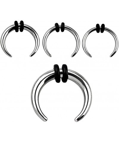 8-14G Stainless Steel Septum Pincher Nose Ring with 2 Black O-Rings Gauge: 2.5mm (10GA) / Diameter: 12mm (1/2") $8.53 Body Je...