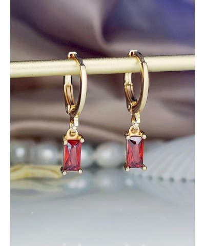 Earrings for Women- Rhinestone Drop Earrings Birthday Valentine's Day (Color : Red) Red $10.32 Earrings