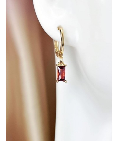 Earrings for Women- Rhinestone Drop Earrings Birthday Valentine's Day (Color : Red) Red $10.32 Earrings