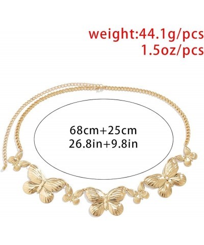 Statement Gold Butterfly Pendant Waist Chain Belly Belt Women Girls Boho Body Chain Jewelry for Summer Beach Nightclub Party ...