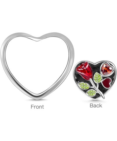 Personalized Photo Charm For Bracelets/Necklace 925 Sterling Silver Heart Custom Picture Charms for Women Mother's day Girls ...